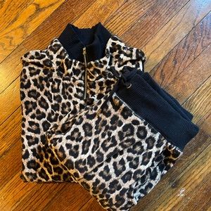 MICHAEL KORS leopard print tracksuit size M